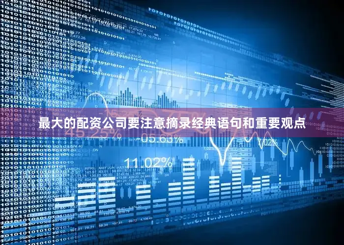 最大的配资公司要注意摘录经典语句和重要观点